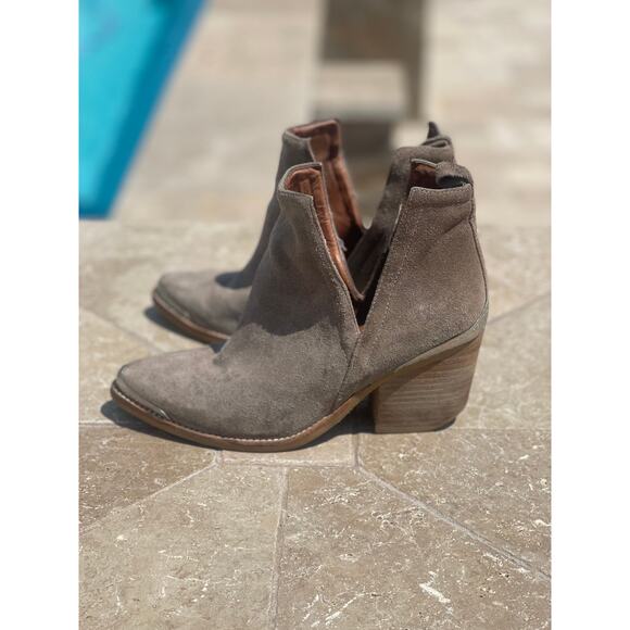 Jeffrey Campbell Ankle Booties Suede Ankle Booties w/ silver detail - 6.5 - Picture 3 of 9